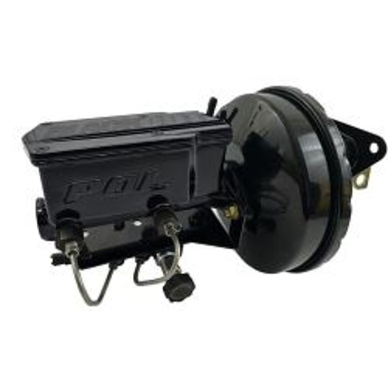 1973-77 Chevy Chevelle, Malibu Black Out Power Brake Booster with POL or Wilwood Master Cylinder POL Master