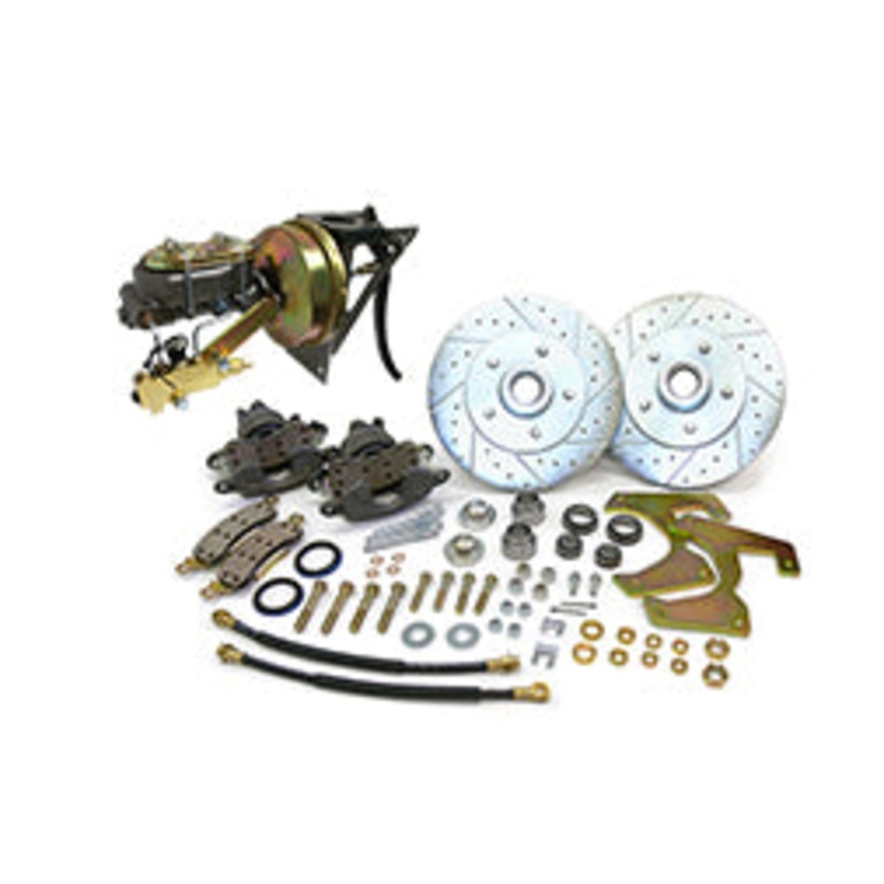 1948-52 Ford F-1 Truck Power Disc Brake Conversion Kit, Firewall Mount Booster, 5.5″ Bolt Pattern