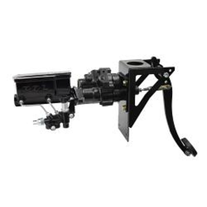 Hydropower Hydraulic Brake Assist with POL or Wilwood Master Cylinder, 1954-55.1 Chevy, GMC Truck, Firewall Mount Polished (Wilwood Only) Wilwood Master
