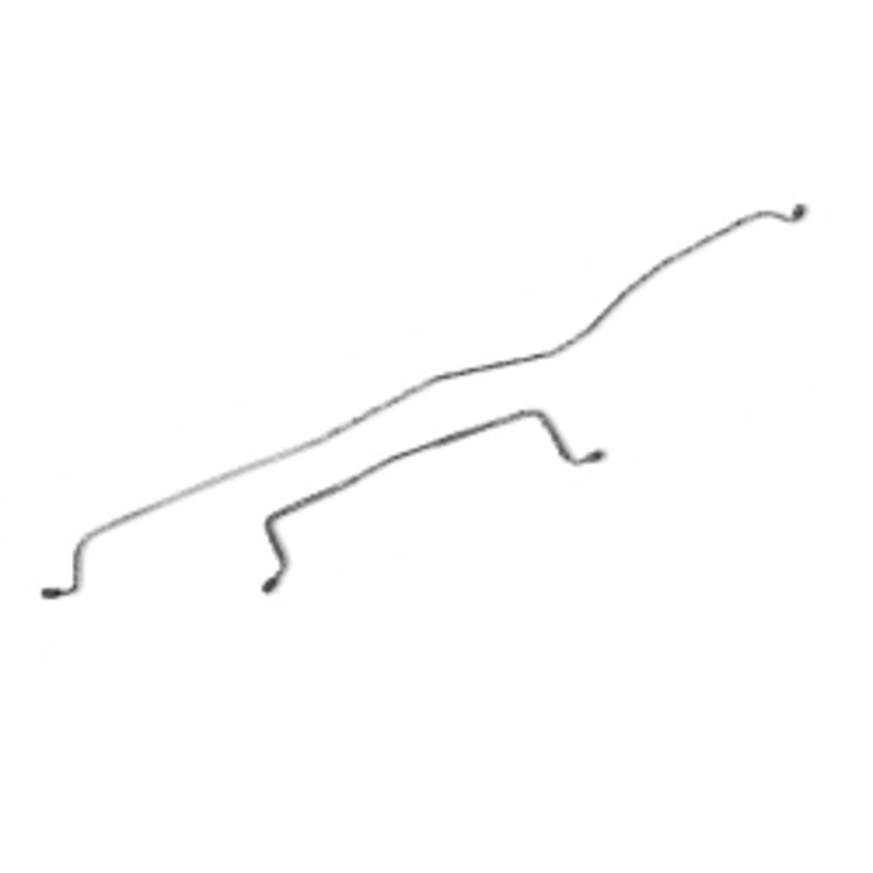 1968-69 Chevy Camaro & Nova, Pontiac Firebird Brake Line Kit, Rear Axle Housing, Drum Brakes, Multi Leaf 1968 Camaro/Nova/Firebird Stainless Steel