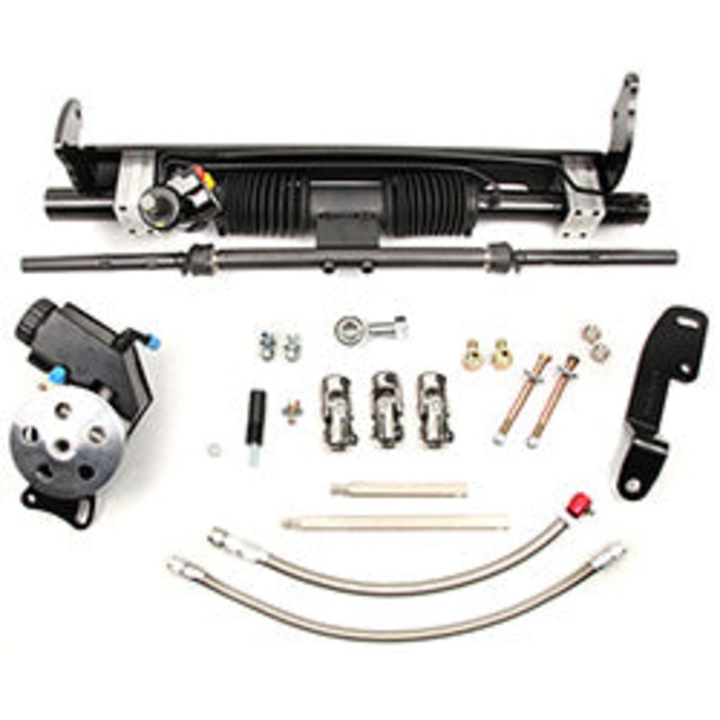 1975-81 Chevy Camaro Power Steering Rack and Pinion Conversion Kit, Small Block LWP Remote Reservoir (8060870) (+$150.00) Serpentine Black (8028250) (+$55.00)