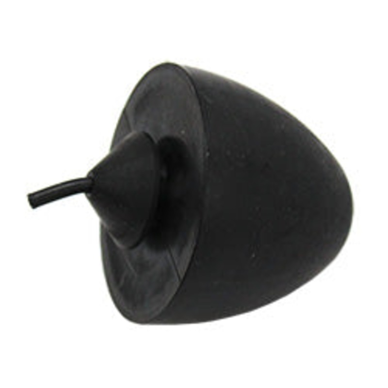 GM Style Upper Control Arm Bump Stop, Pull Through Type, Rubber, Ea