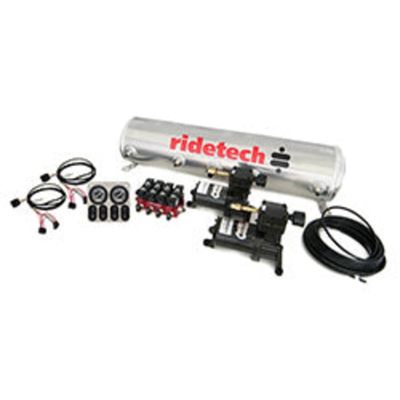 RideTech 30154100 – 4-Way Analog Ride Pro Compressor System, 5 Gallon