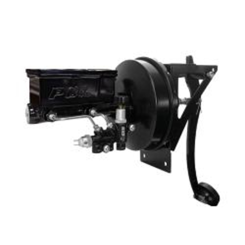 Universal Black Out Series Power Brake Conversion with POL or Wilwood Master Cylinder, Firewall Mount POL Master