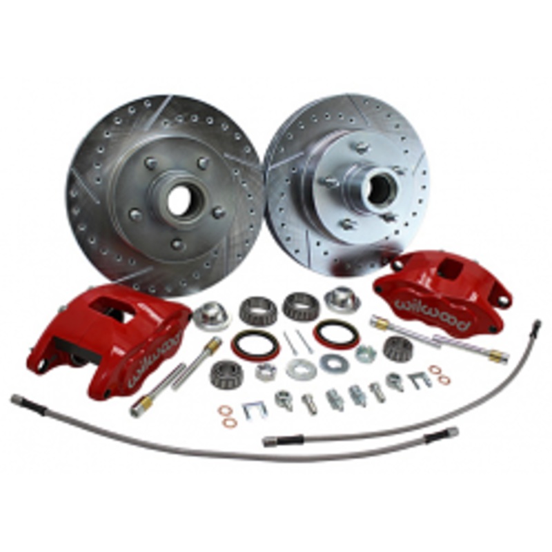 1973-87 Chevy C10, GMC C15 Truck Deluxe Wilwood Disc Brake Wheel Component Kit Black