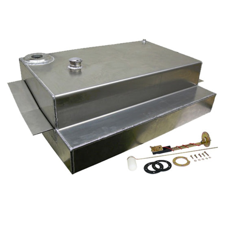 1973-87 Chevy, GMC Truck Aluminum Fuel Gas Tank Combo Kit, 19 Gallon with Chrome Cap