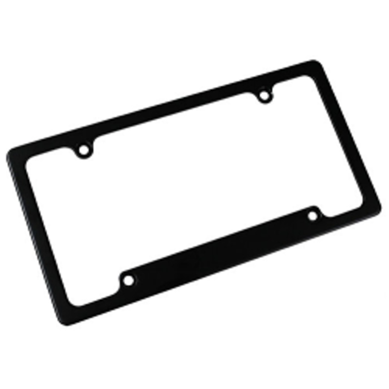 Billet Aluminum License Plate Frame, Matte Black