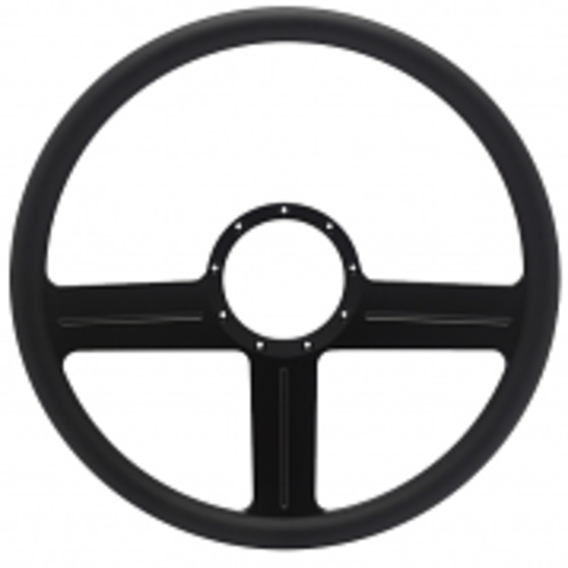 G3 Billet 15″ Steering Wheel – Black Out Spokes and Grip, Eddie Motorsports