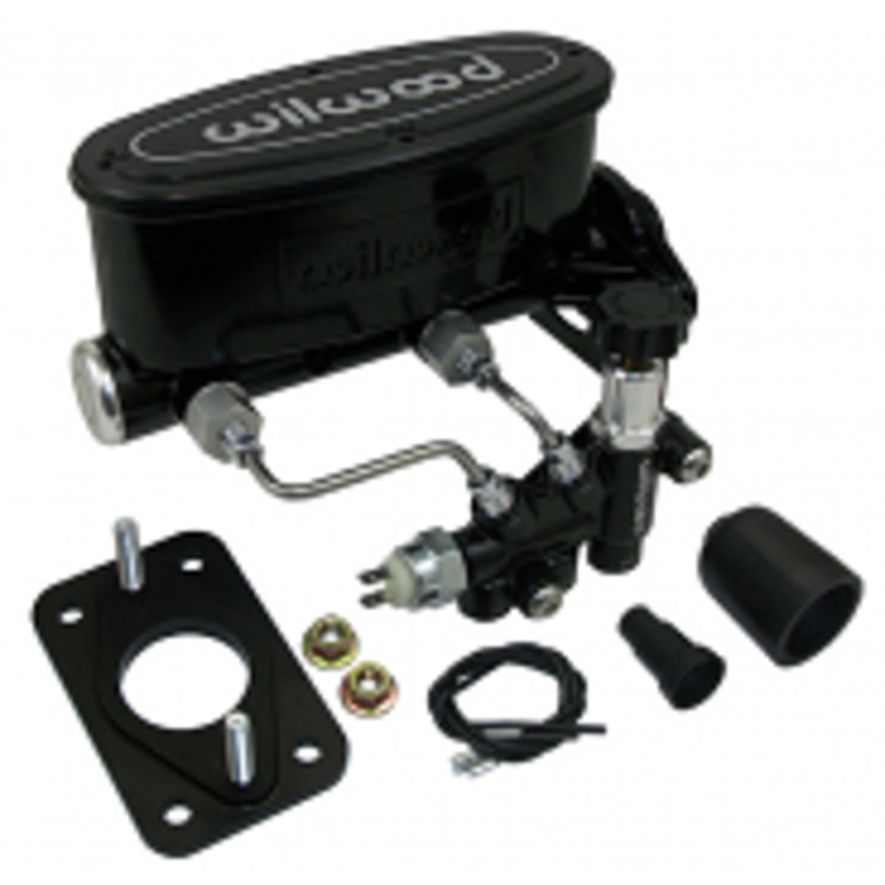Mopar Manual Wilwood Master Cylinder Adapter Kit Bright 4 stud mount