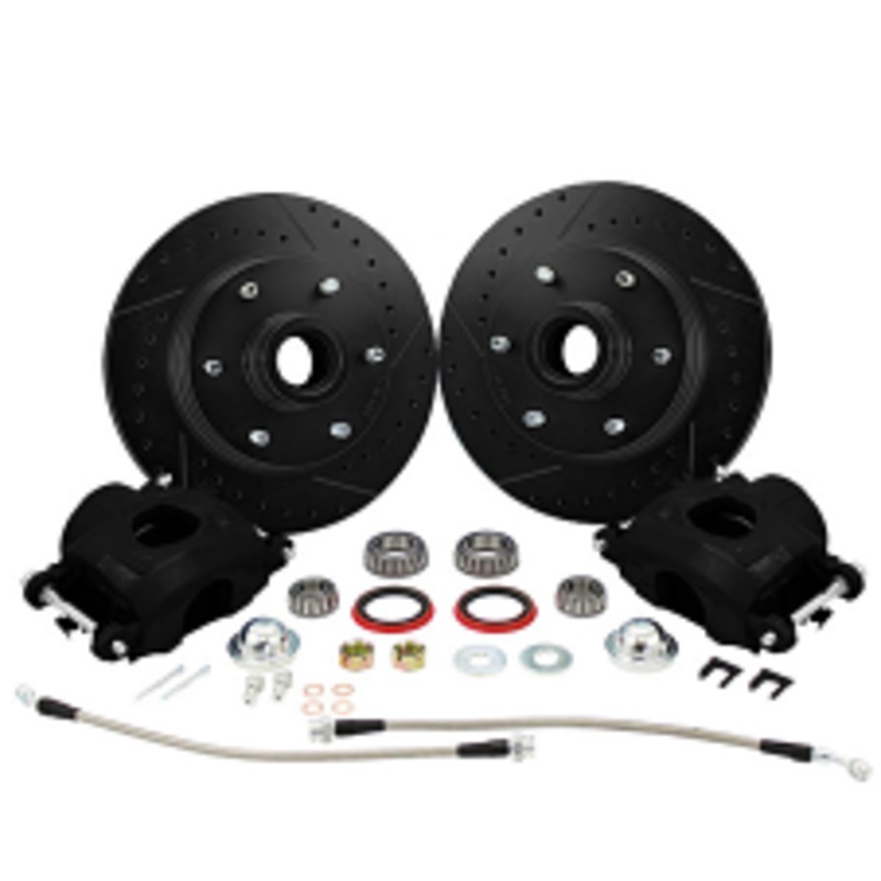 1960-70 Chevy C10, GMC C15 Truck “BLACKOUT” Disc Brake Wheel Component Kit, 6-Lug