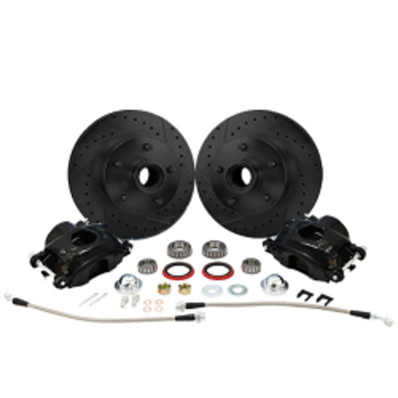 1960-72 Chevy C10, GMC C15 Truck “BLACKOUT” Disc Brake Wheel Component Kit, 5-Lug