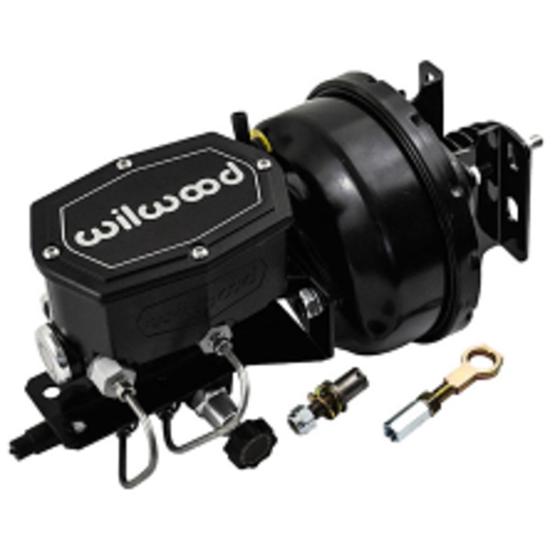 1964-66 Ford Mustang Black Out Power Brake Booster with Wilwood Master Cylinder