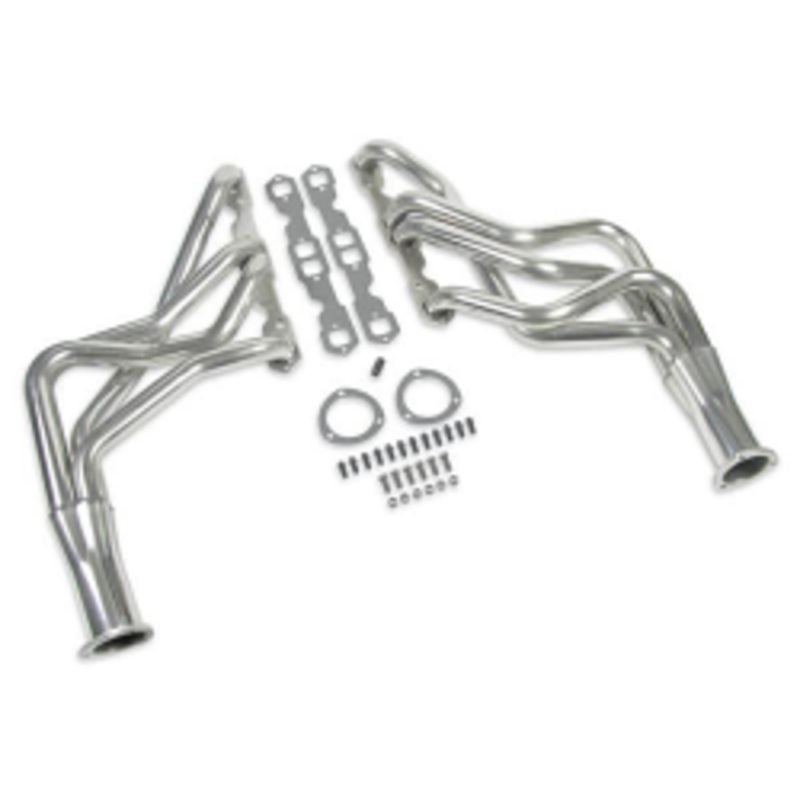 1967-74 Chevy GM A, F & X Body Hooker Long Tube Headers – SBC Painted Black