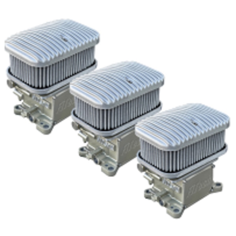FiTech D-Shaped Cast Aluminum Tri-Power Air Filters Please Specify