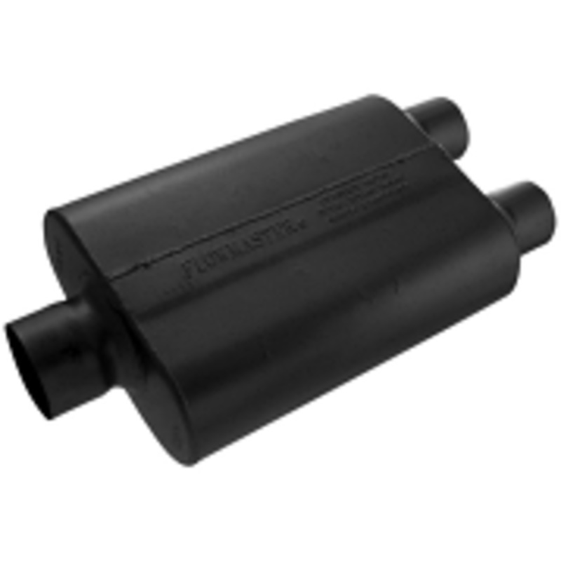 Flowmaster 40 Series Muffler, 3″ Single In, 2.50″ Dual Out