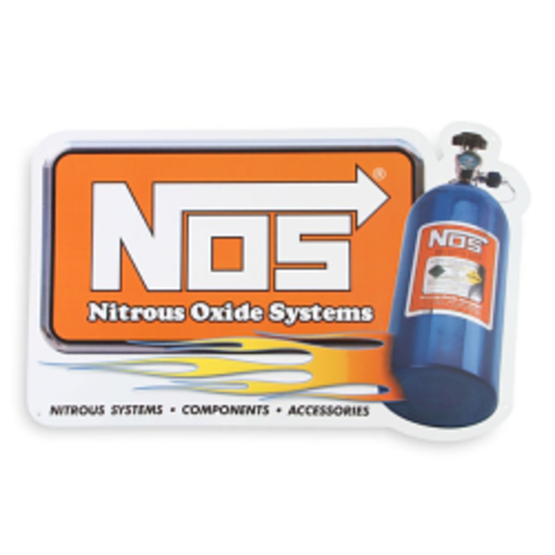 Nitrous Oxide Systems Blue Bottle Metal Sign