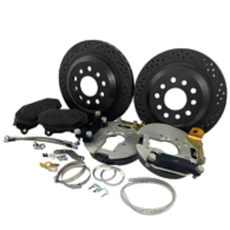POL – 12″ Rear Disc Brake Conversion, GM 10-12 Bolt BLACKOUT, Baer Track 4 75-81 GM F-Body