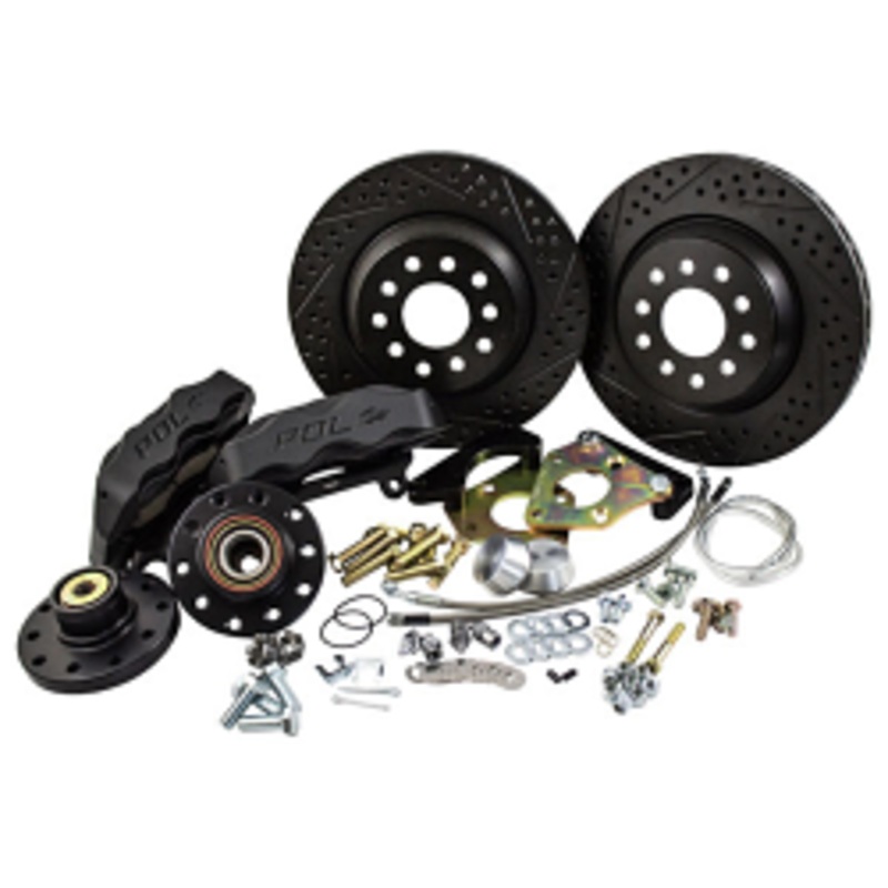 POL – 1965-69 Ford Mustang 13″ BLACKOUT Track 4 Disc Brake Conversion by Baer
