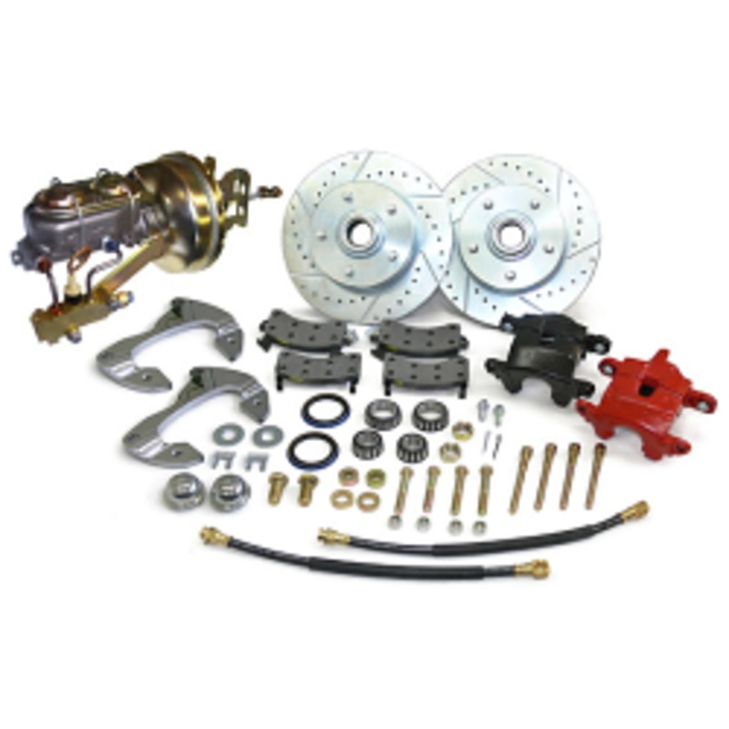 1955-57 Chevy Belair, Impala Front Power Disc Brake Conversion Kit, D154 GM Caliper