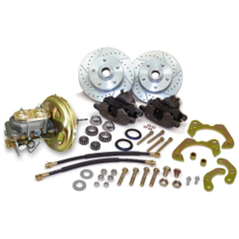 1955-57 Chevy Belair, Impala Front Power Disc Brake Conversion Kit, D52 GM Caliper