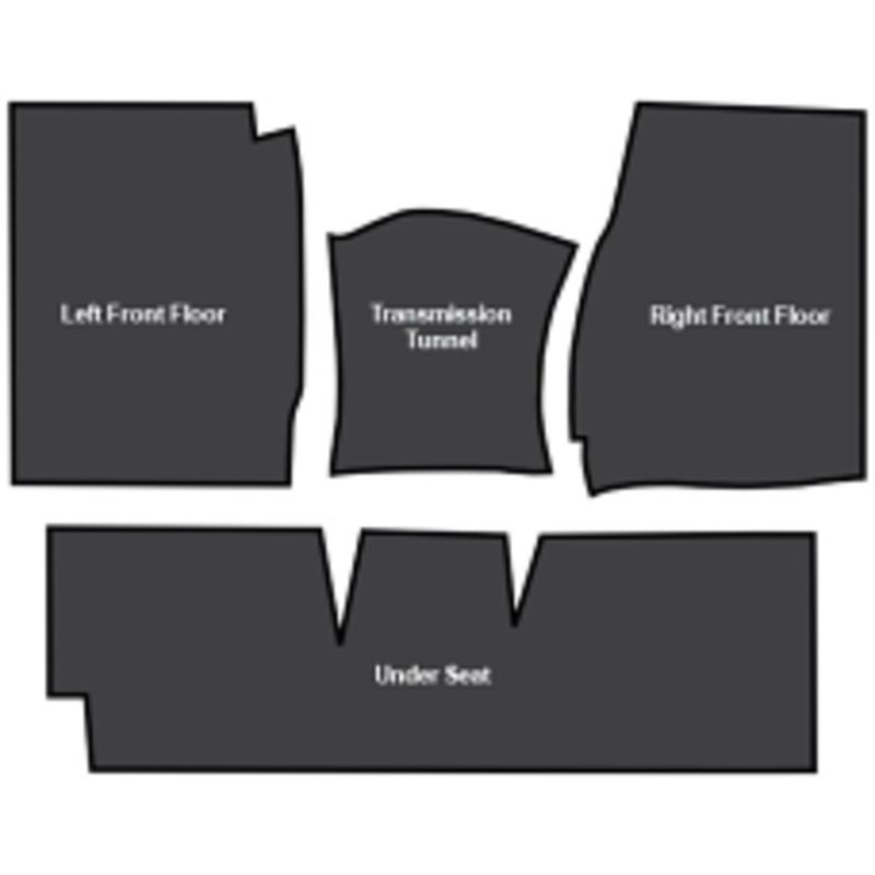 1960-66 Chevy & GMC Truck Under Carpet Sound Deadener, All Models