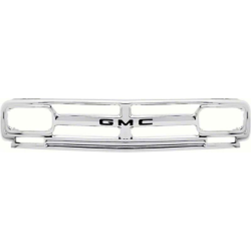 1967 GMC Truck Grill, Chrome w/ Black Details