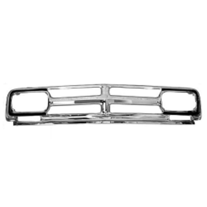 1968-70 GMC Truck Grill, Chrome w/ Black Details