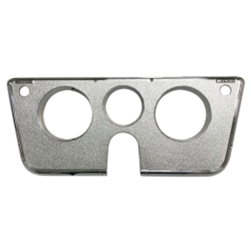 1969-72 Chevy / GMC Truck Instrument Cluster 3 Hole Bezel, All Chrome