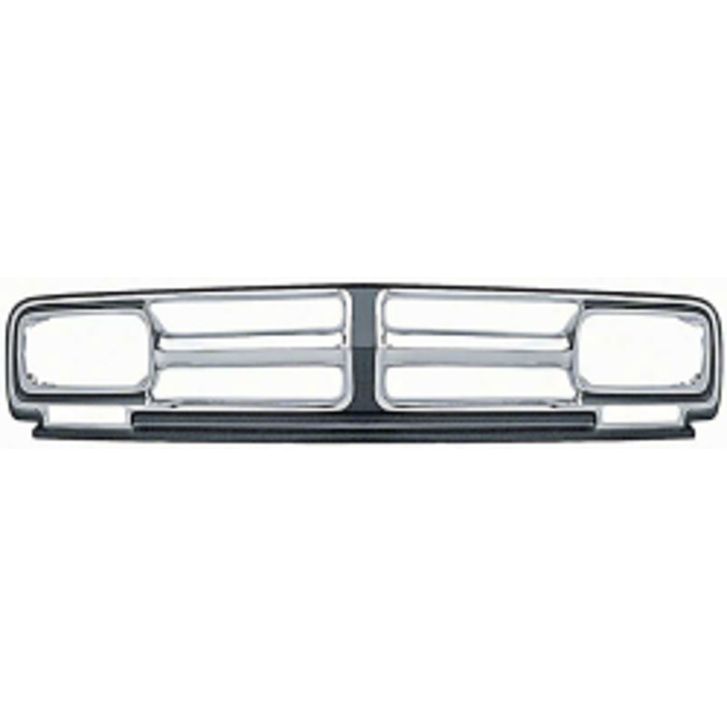 1971-72 GMC Truck Grill, Chrome w/ Black Details