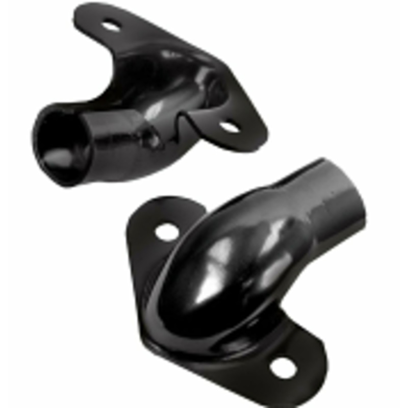 Tailgate Hinge Set, 1941-53 Chevy and GMC Stepside, Black or Chrome Chrome