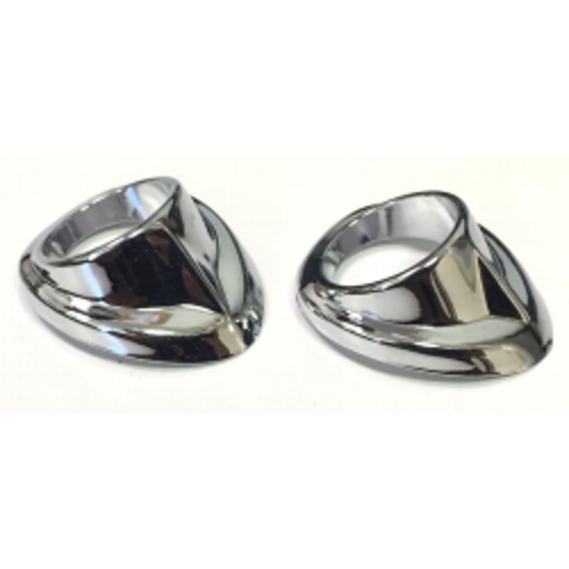 1947-53 Chevy/GMC Truck Wiper Tower Bezels, Chrome