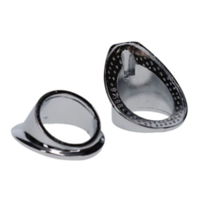 1954-55.1 Chevy/GMC Truck Wiper Tower Bezels, Chrome