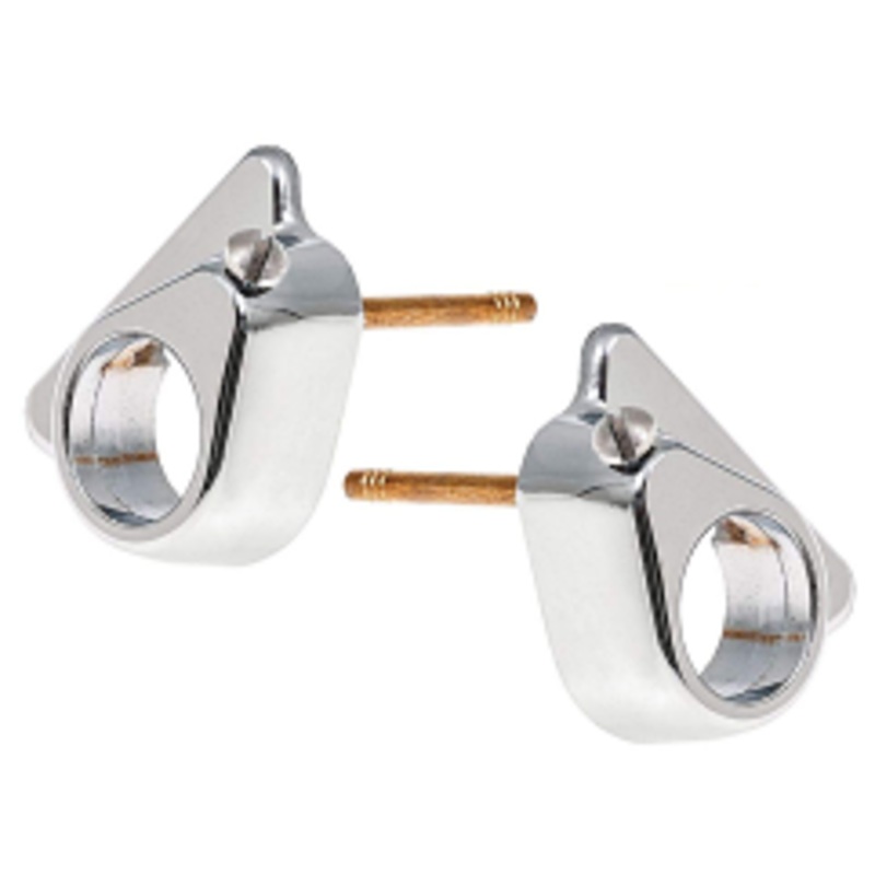 1955-59 Chevy/GMC Truck Wiper Tower Bezels, Chrome