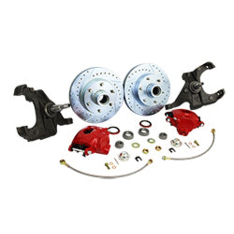 1960-62 Chevy C10, GMC C15 Truck Disc Brake Conversion, Stock or Drop Spindle, 5 or 6 Lug