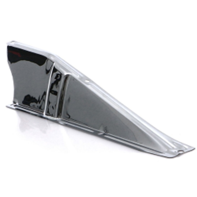 1960-66 Chevy & GMC Truck Radiator Core Support Upper Baffle, Chrome Passenger Side
