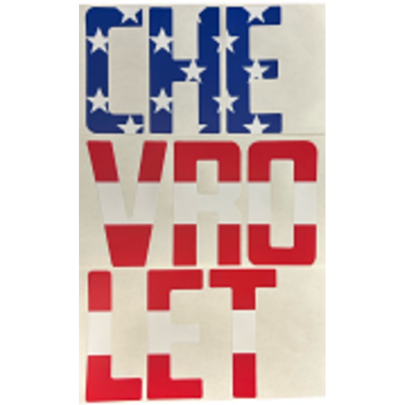 Tailgate Decals, 1967-72 Chevy C10 Fleetside – US FLag Design