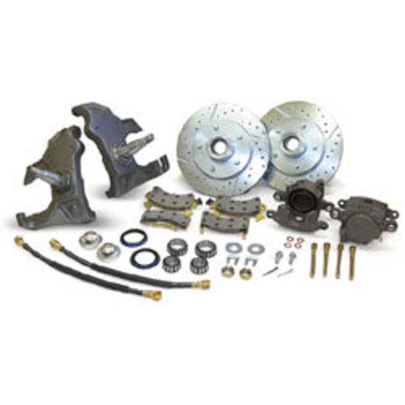 1955-57 Chevy Belair Disc Brake Conversion, 2″ Drop Spindles Yes (XDGS) ($84.65) Yes (SBH10) ($49.00) Black (PC-B2) ($42.86)