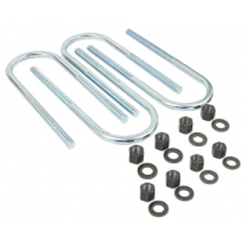 1955-57 Chevy Belair Leaf Spring U-Bolt Kit, Rear