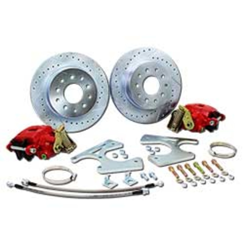 1955-70 Chevy Belair Impala Rear Disc Brake Conversion Kit, OEM Rearend, 11″ Rotors Stainless  (SBH10) (+$49.00) Black  (PC-BR) (+$87.76) Yes  (XDGS) (+$84.65)
