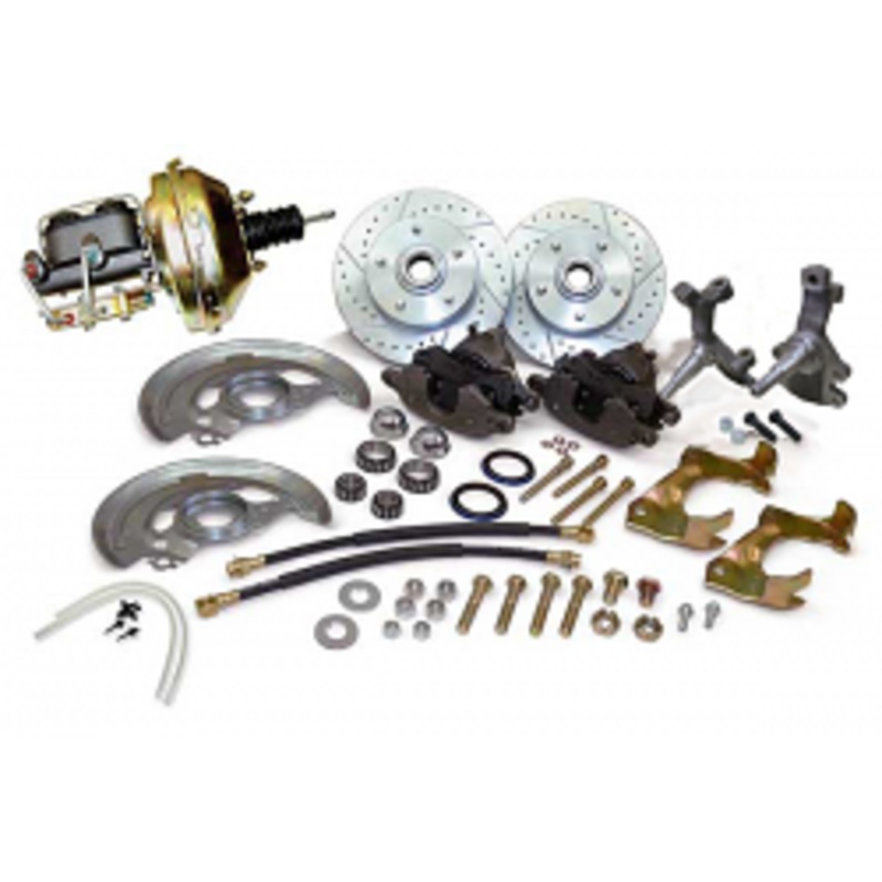 1962-67 Chevy Nova Power Disc Brake Conversion Kit, 2″ Drop Spindles