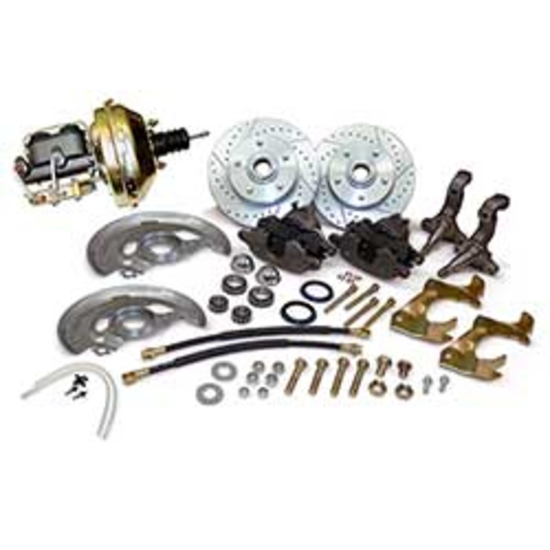 1962-67 Chevy Nova Power Disc Brake Conversion Kit, Stock Spindles