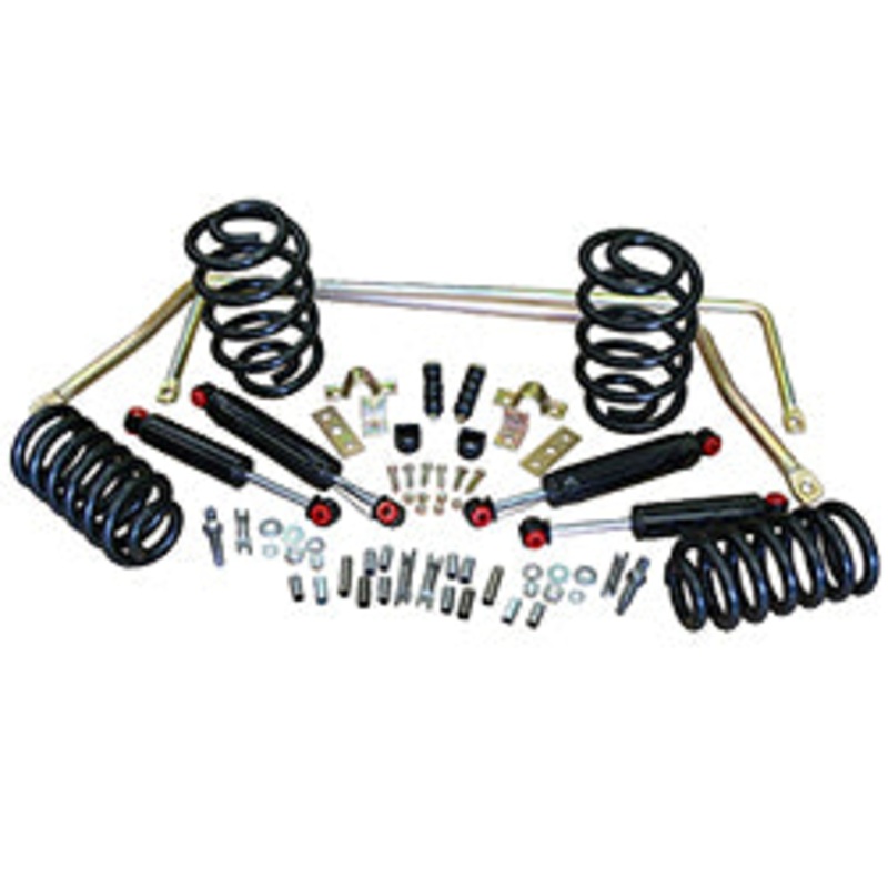 1964-66 GM A Body Stage 2 Suspension Kits, Coil Springs (Front & Rear) Drop Big Block