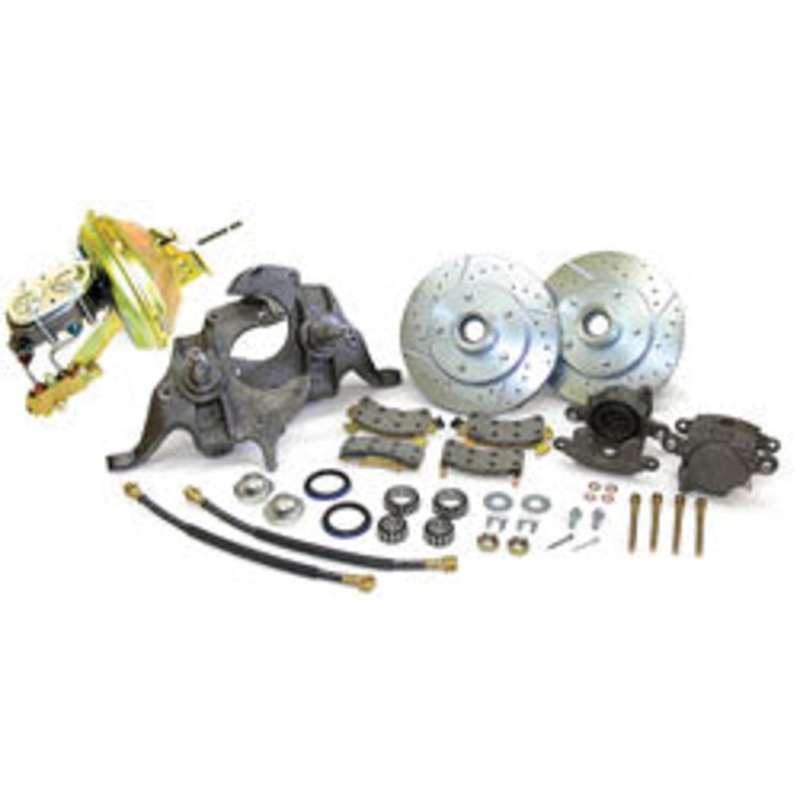 1967-72 Chevy Chevelle Power Disc Brake Conversion, 2″ Drop Spindles