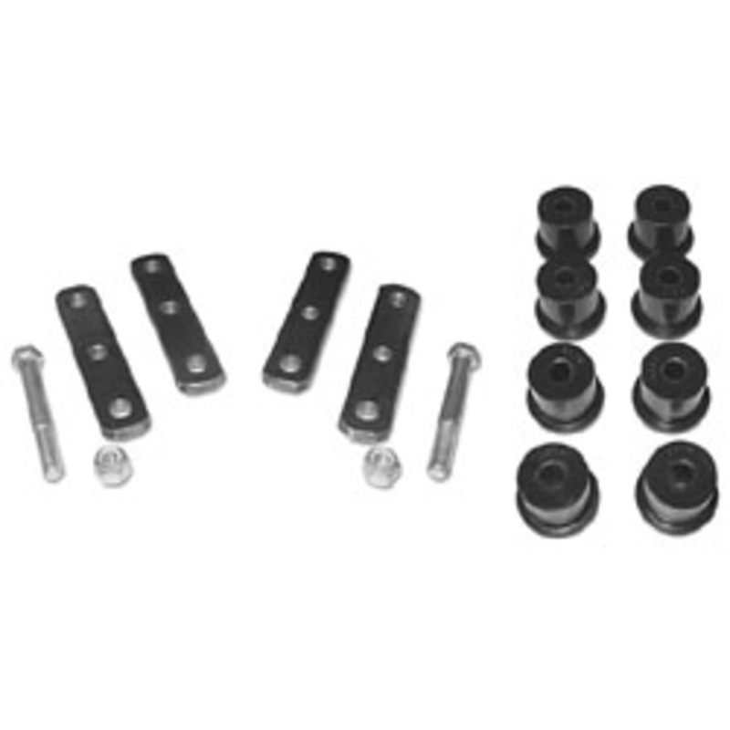 Leaf Spring Shackle and Bushing Kit HD Poly Urethane, 1962-74 Chevy Nova and 1967-69 Chevy Camaro