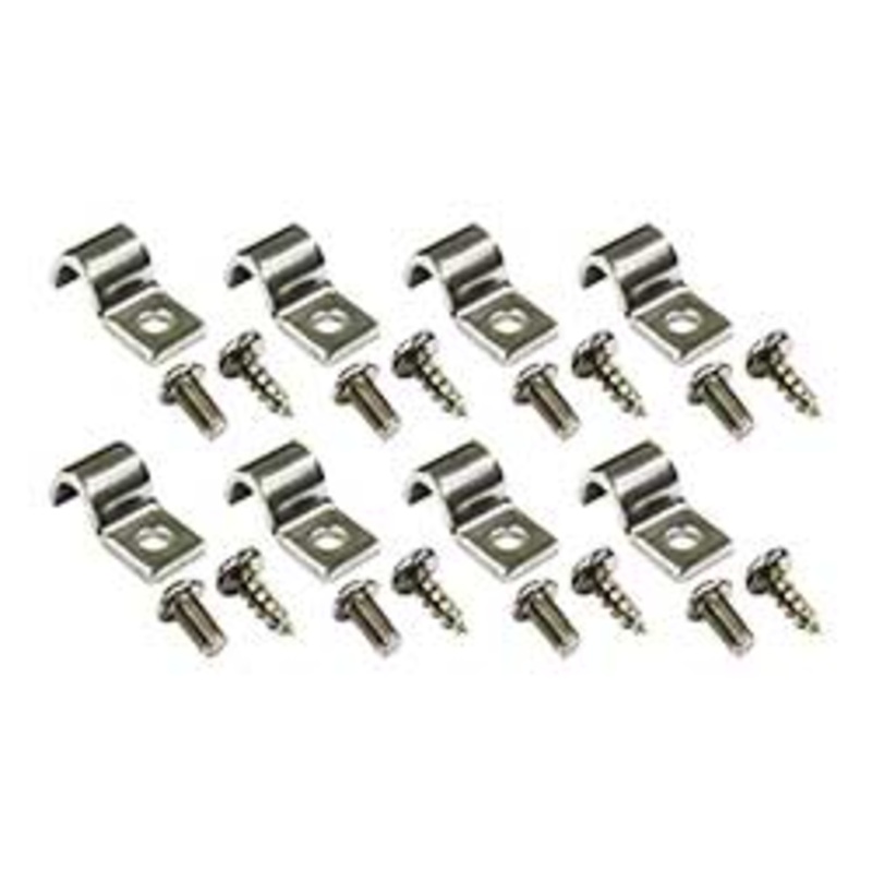 Stainless Steel Fuel and Brake Line Clamps, Single 7/8″