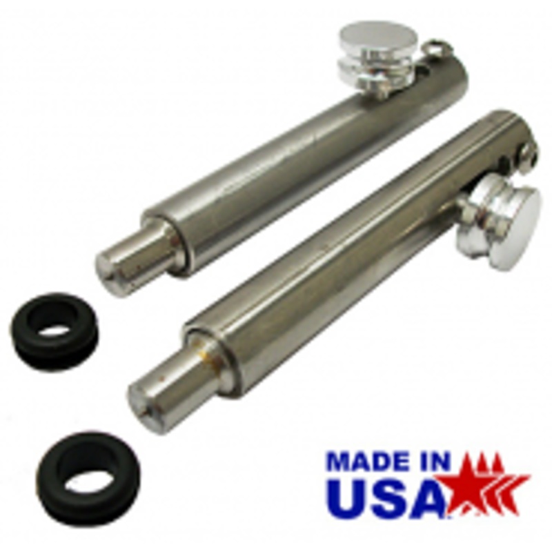 Stealth Tail Gate Latches, Hidden Type, 1947-87 Chevy, GMC Truck Stepside, Stainless Steel