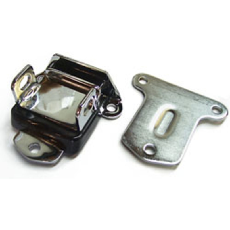 Chevy V-8 Engine Motor Mount, Polyurethane, Chrome, Pair