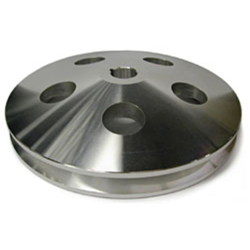 GM POWER STEERING PUMP PULLEY, ALUMINUM SINGLE GROOVE