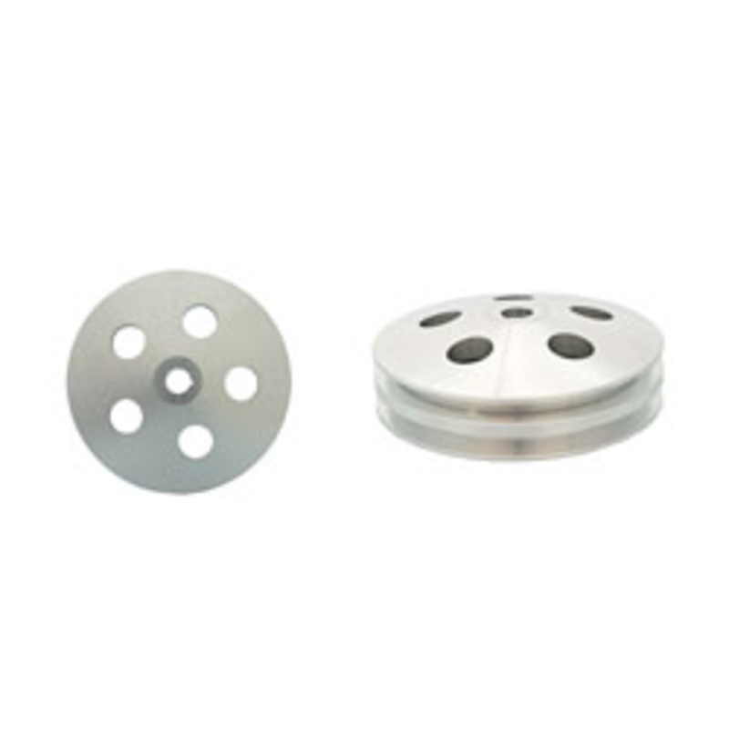 GM POWER STEERING PUMP PULLEY, ALUMINUM 2 GROOVE