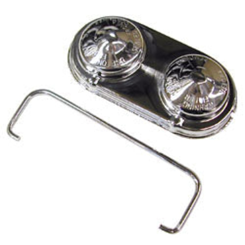 Master Cylinder Lid, Chrome, Single Clamp